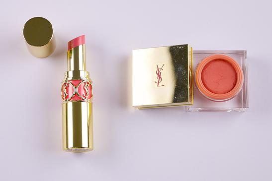 Imagen de productos ROUGE VOLUPTE 32 y YSL CRÉME DE BLUSH 62